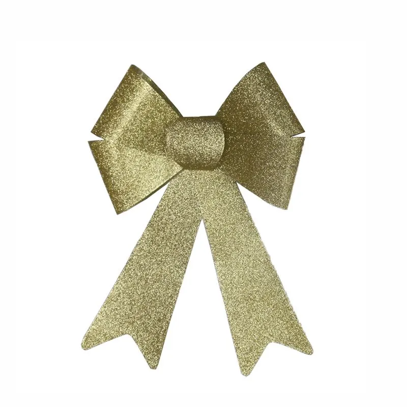 Laço Natal Le Pvc Colorido 23x36cm Dourado
