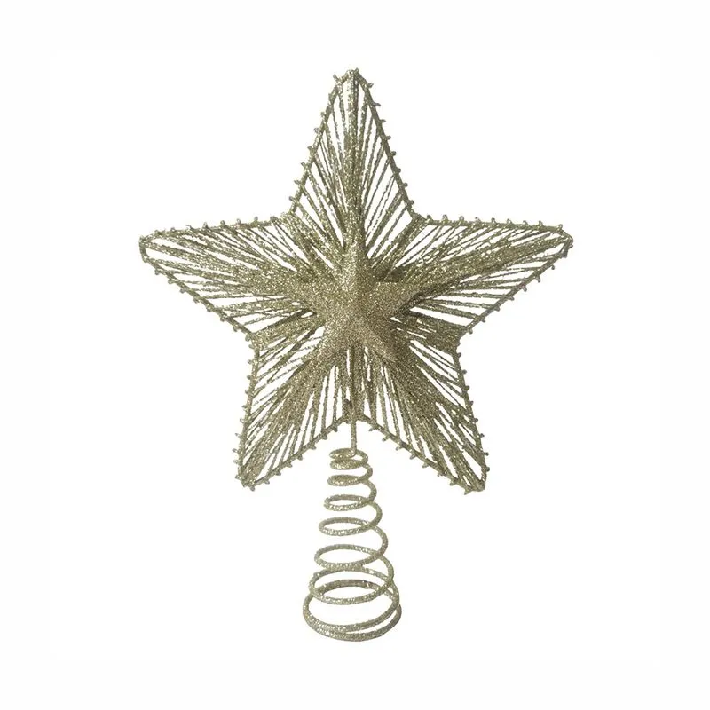 Ponteira Estrela Le 20x25cm Dourado