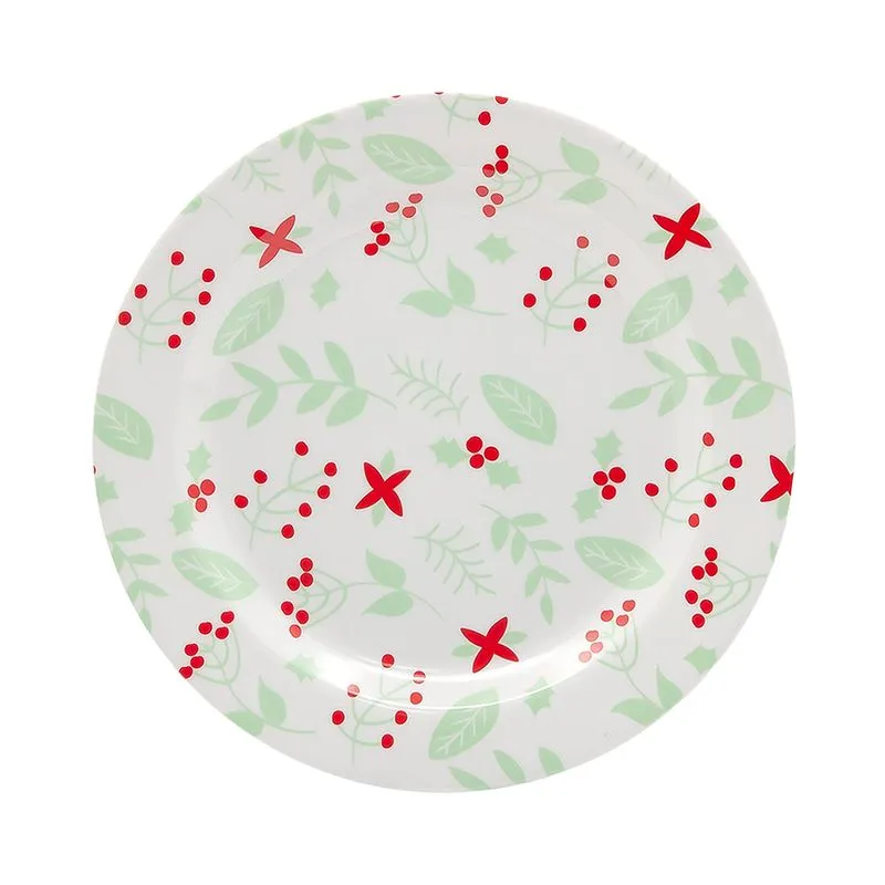 Prato Natal Le Melamina Clássico 20cm
