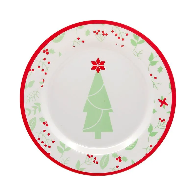 Prato Natal Le Melamina Clássico 24,9cm