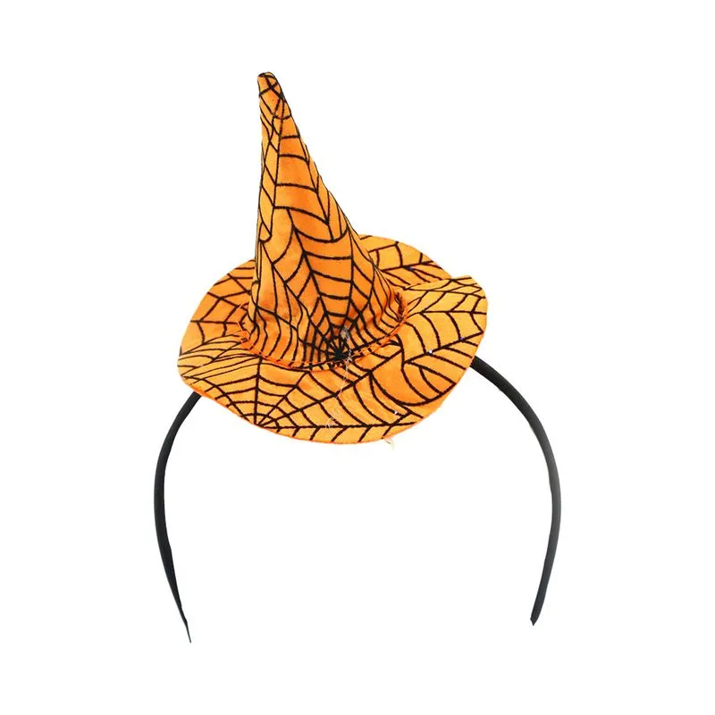 Tiara Chapéu Bruxa Le Halloween Laranja