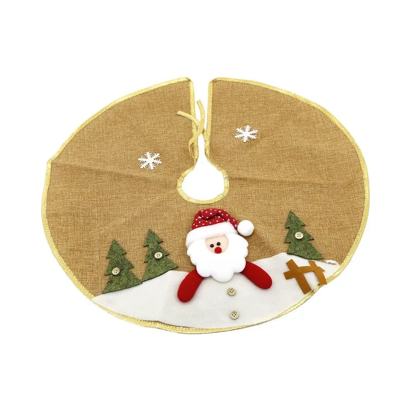 Saia Para Árvore de Natal Le Dourado 50cm Modelo 1