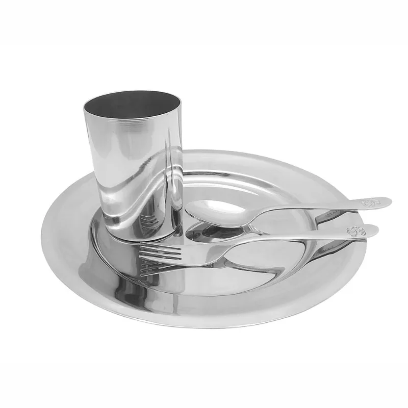 Conjunto Refeição Le Infantil com 4 Unidades Inox