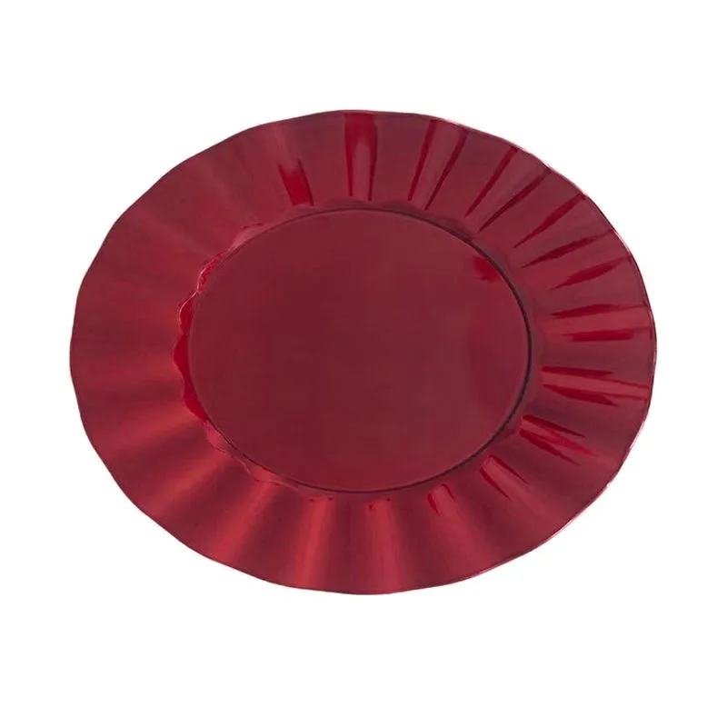Sousplat de Plástico Le Natal Ball Vermelho 33cm