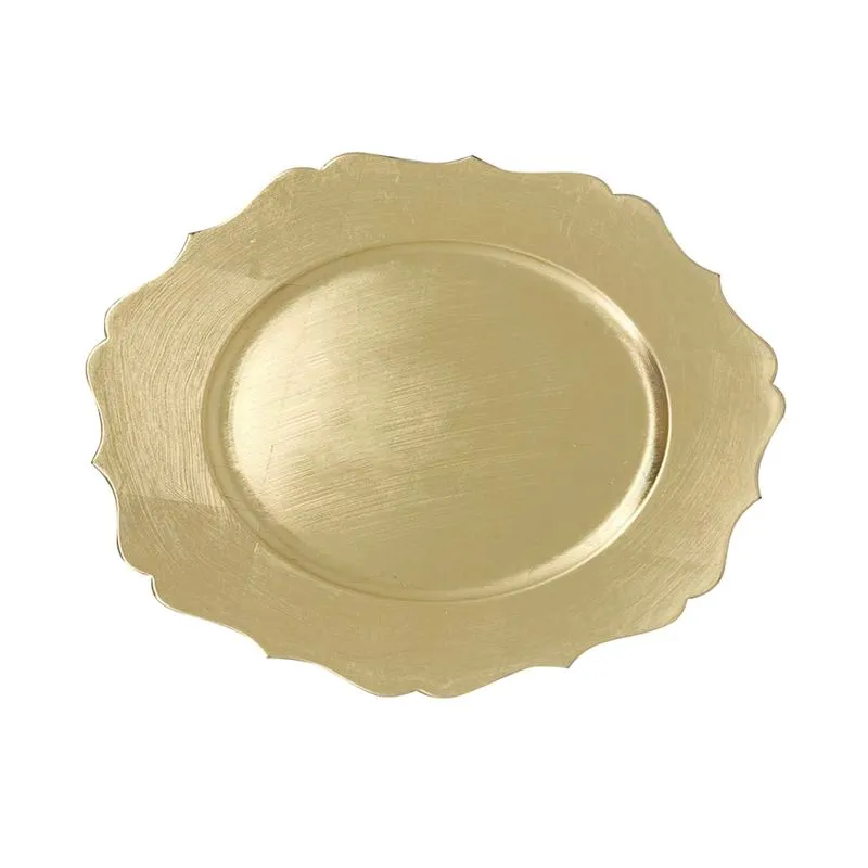 Sousplat de Plástico Le Clássico Dourado 33cm