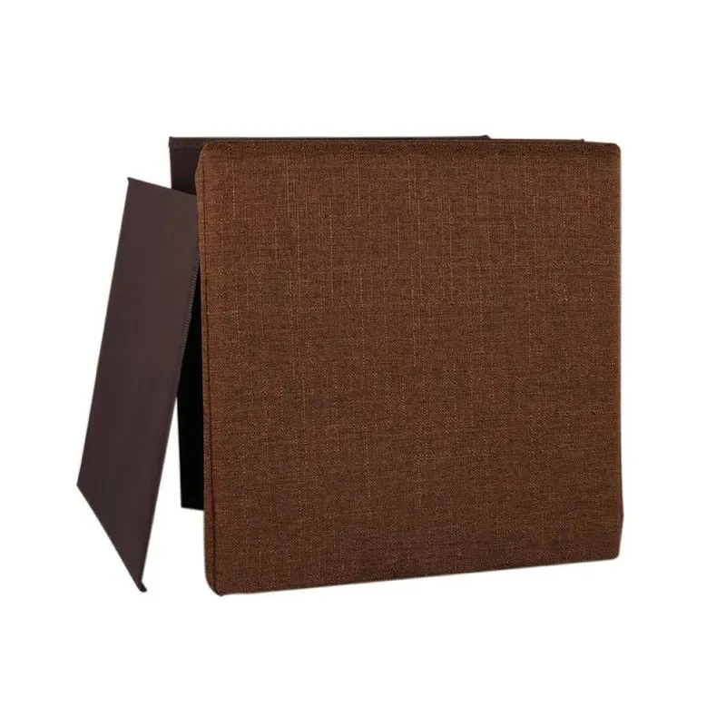 Puff Organizador 30x30cm Le Bazaar Marrom