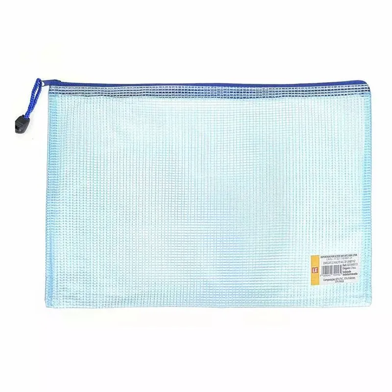 Envelope Malote Le Candy A4 Azul com Zíper