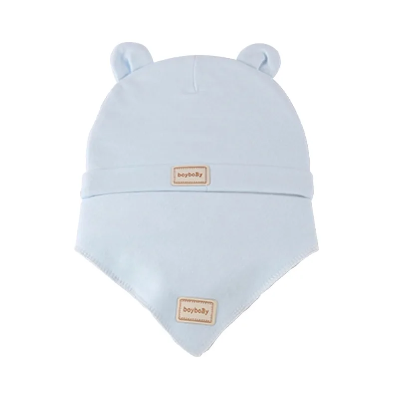 Kit Le Baby com Touca e Bandana Azul