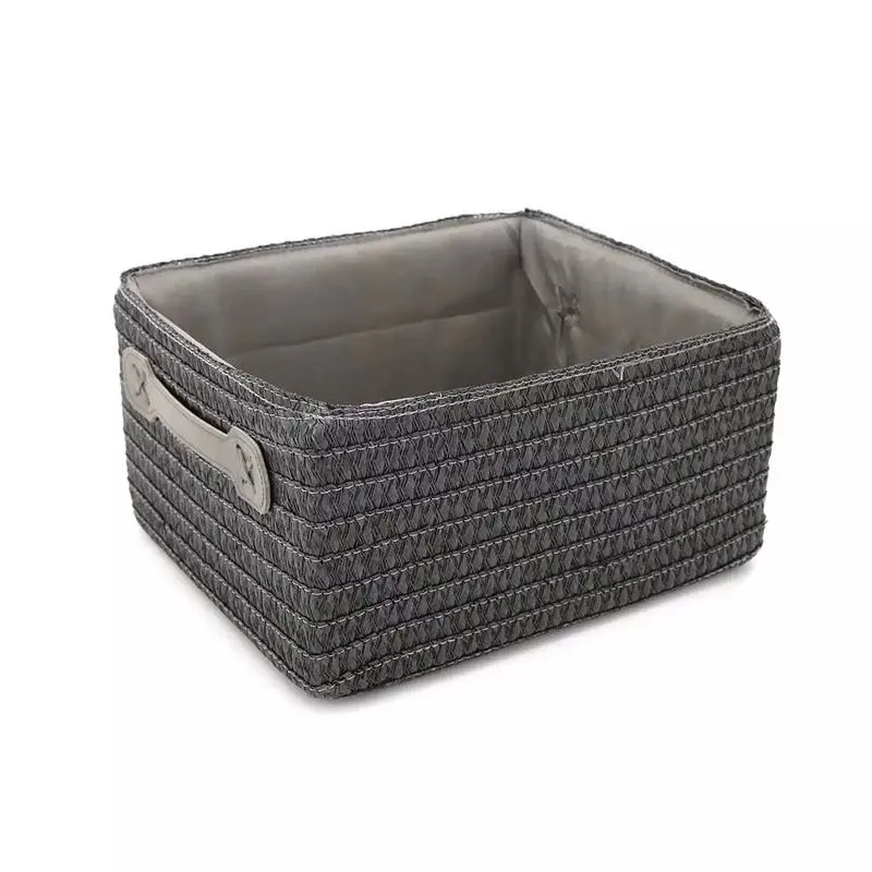 Cesto Organizador Le Fibra Natural Bege com Alças 26x20x13cm - Item Sortido