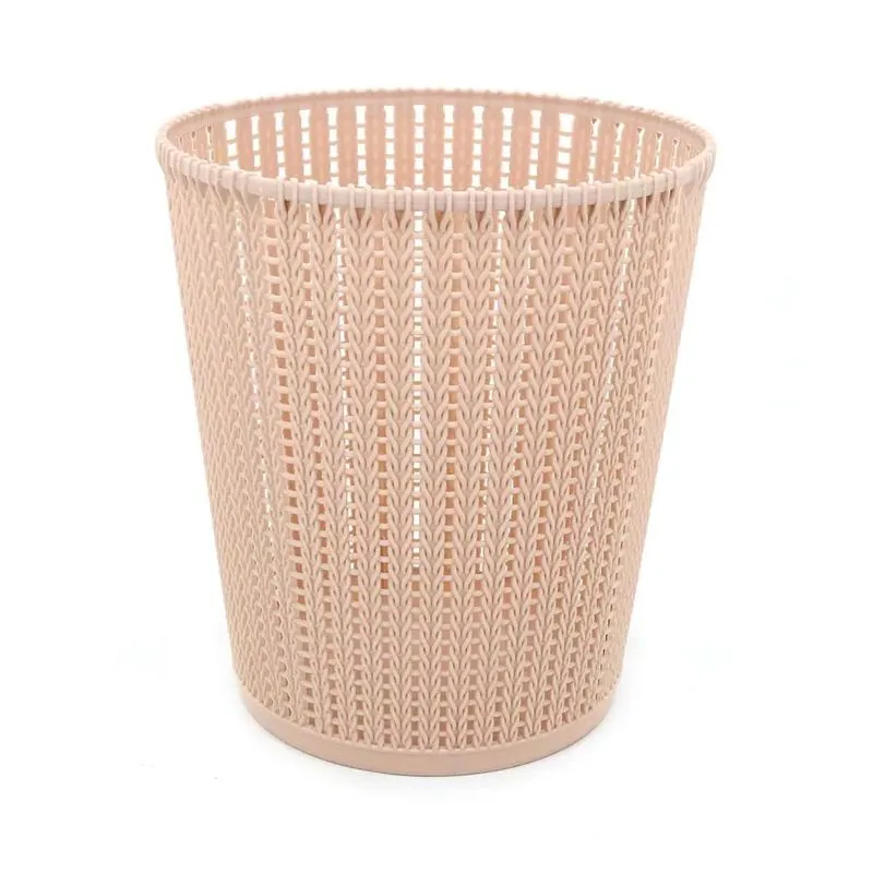 Cesto para Papel Le Plástico Vazado 8l Liso Rosé