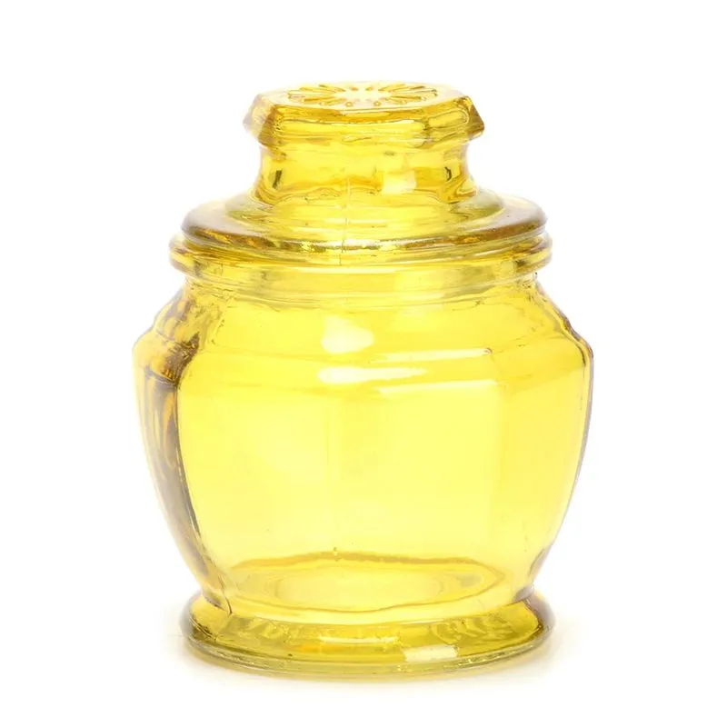 Pote de Vidro Le Para Lembrancinha e Alimentos 170ml Amarelo