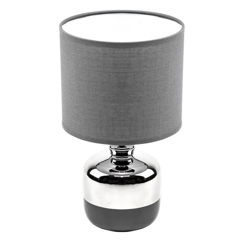 Abajur Le Mirror 30cm Cinza Bivolt