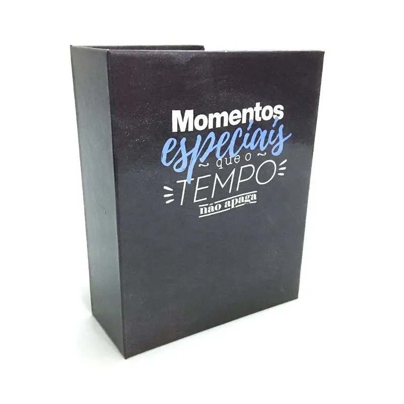 Álbum de Fotografia Le Momentos Especiais Preto Color para 100 Fotos, 50 Folhas 12,5x16,5cm