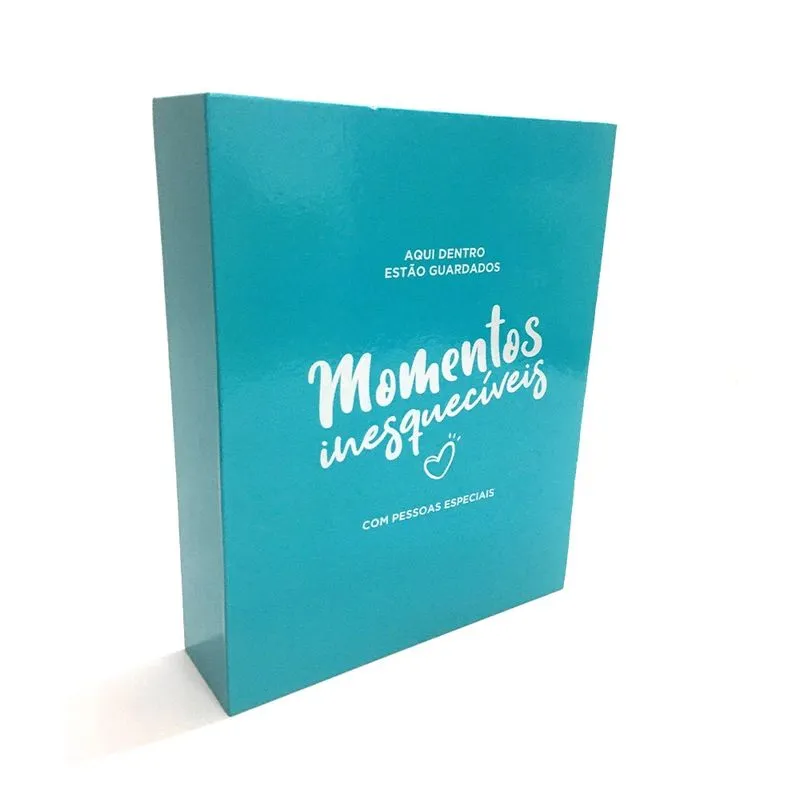 Álbum de Fotografia Le Momentos Inesquecíveis Azul Color 200 Fotos, 50 Folhas 18x23cm