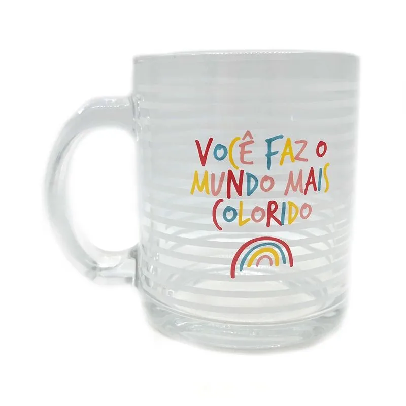 Caneca Le Frida Colors em Vidro 320ml