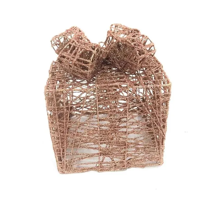 Presente de Natal Decorativo Le Aramado 15cm Rosé Gold Rose gold