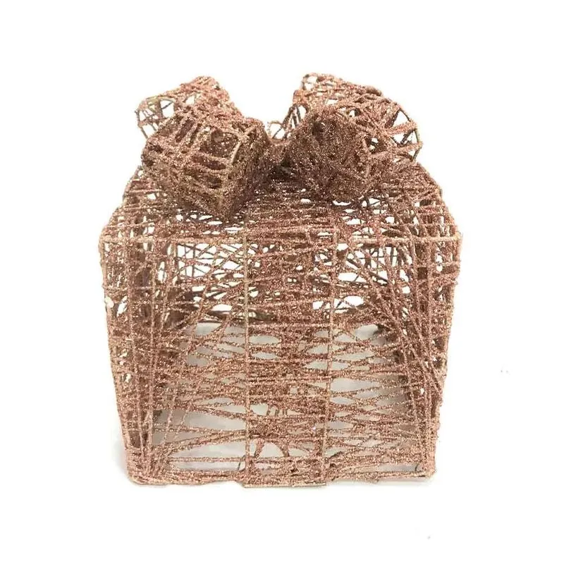 Presente de Natal Decorativo Le Aramado 20cm Rosé Gold Rose gold