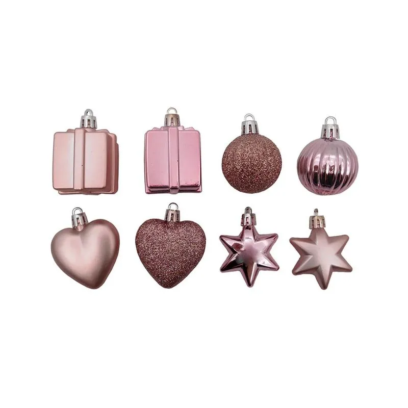 Enfeite de Natal Le Rosé Gold com 24 Unidades