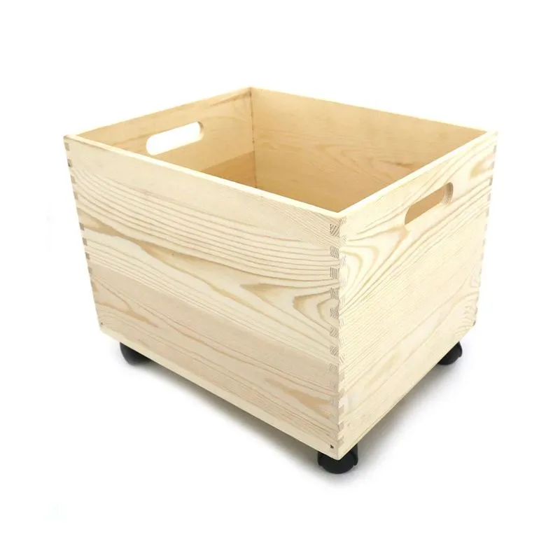 Caixa Organizadora Le Wood com Rodas 21x25x32cm