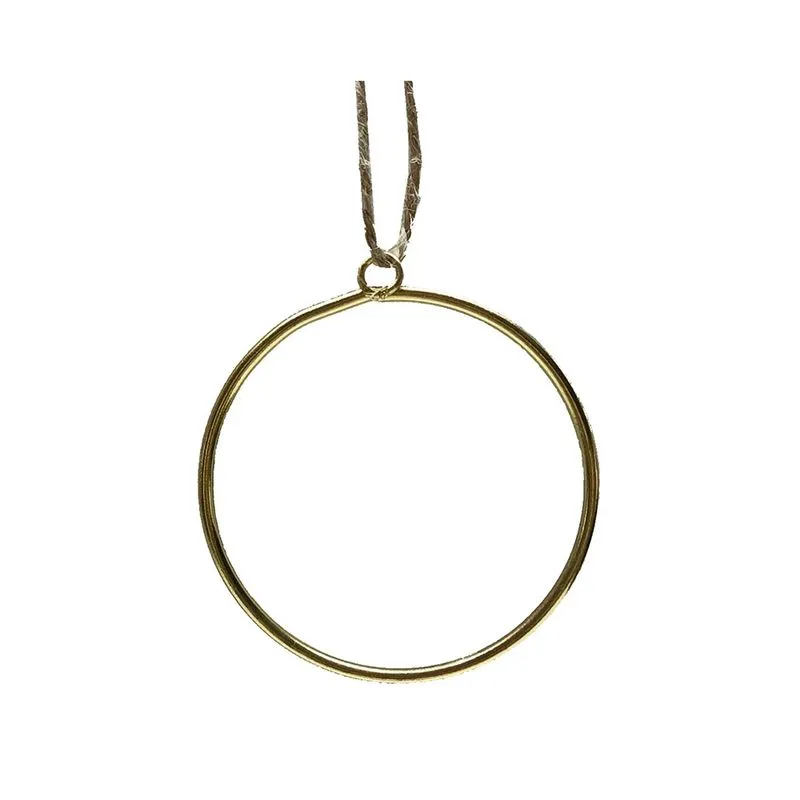 Círculo Aramado Decorativo Le 7,5cm Dourado