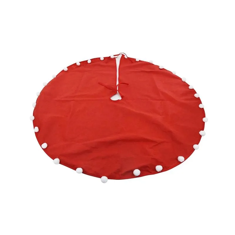 Saia de Árvore Le Vermelha com Pompom