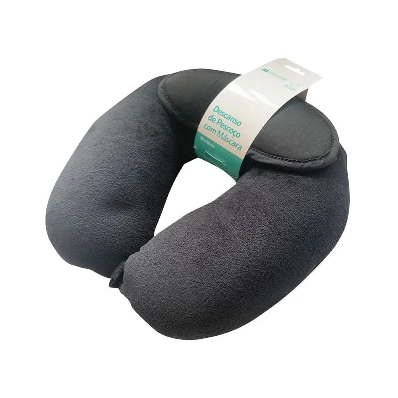 Descando de Pescoço com Máscara Le Plush Preto