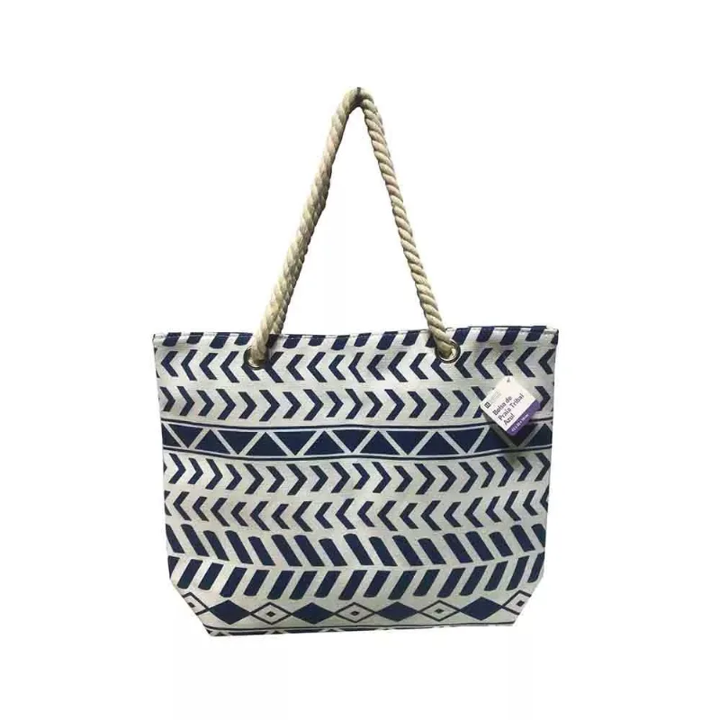 Bolsa de Praia Le Tribal Azul 43x33x10cm
