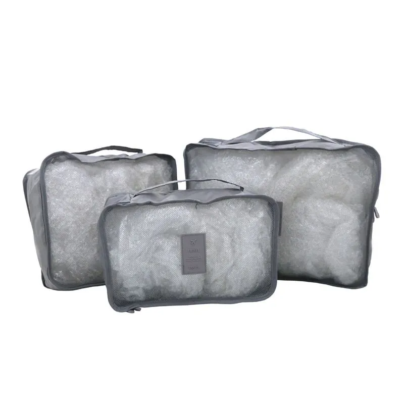Kit Organizador Malas Le com 3 Peças Cinza
