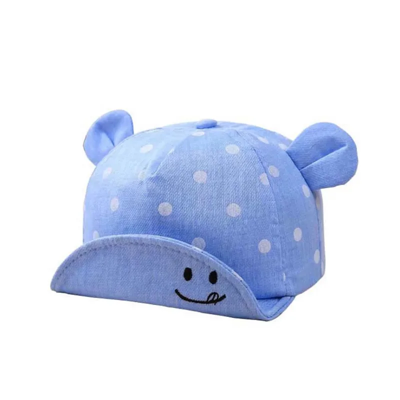 Boné Pbb Bolinhas Baby Azul