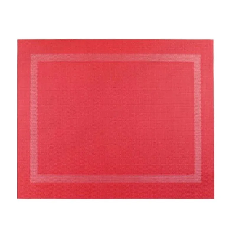 Jogo Americano Le Woven em Plástico Vermelho 45x30cm 1 Peça