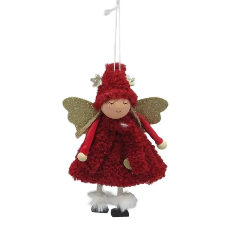 Enfeite Natalino Boneca com Asas Vermelho Le 13x3x23cm