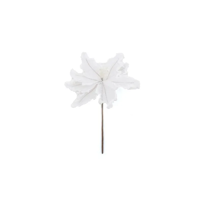 Enfeite de Natal Flor Bico Le Snow 23cm