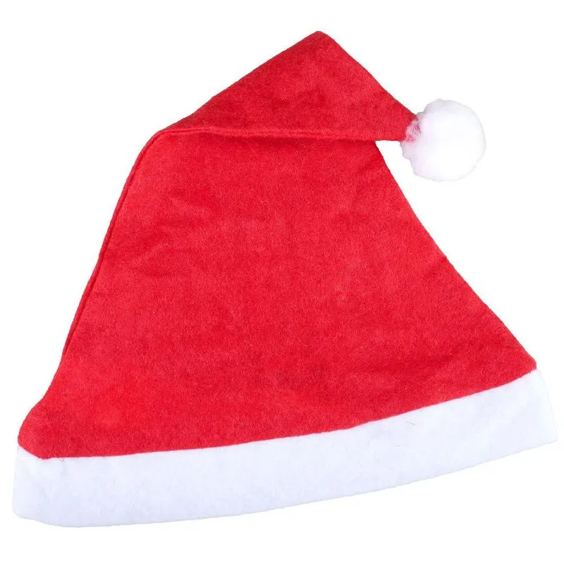 Gorro Papai Noel Adulto 28x40cm Natal Cazza