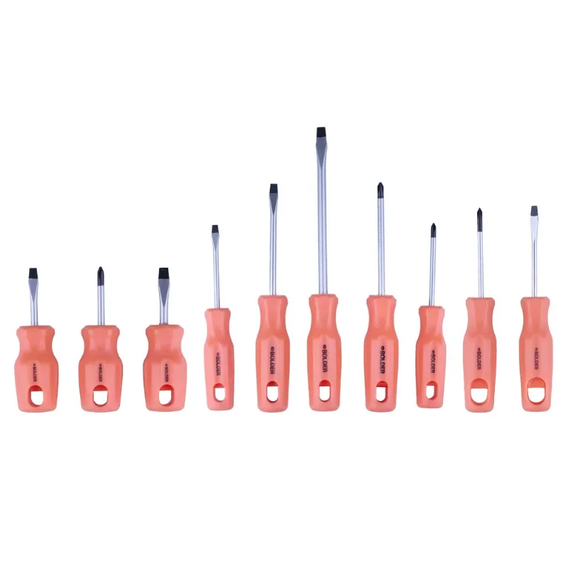 Jogo Chave de Fenda e Philips com 10 Peças Magnum Bolder Conjunto de Chave de Fenda com 10 Peças Magnum Bolder