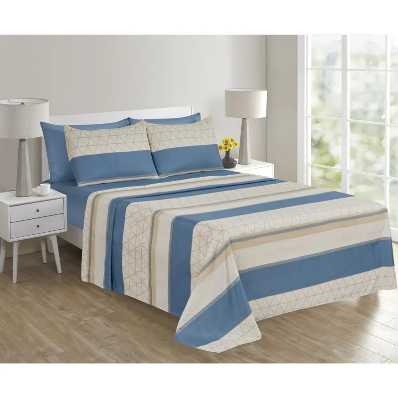 Jogo de Cama Casal Microfibra Cazza 4 Peças Ivory Geométrico Sortido Jogo de Cama Microfibra Cazza Casal 4 Peças Ivory Geométrico Sortido