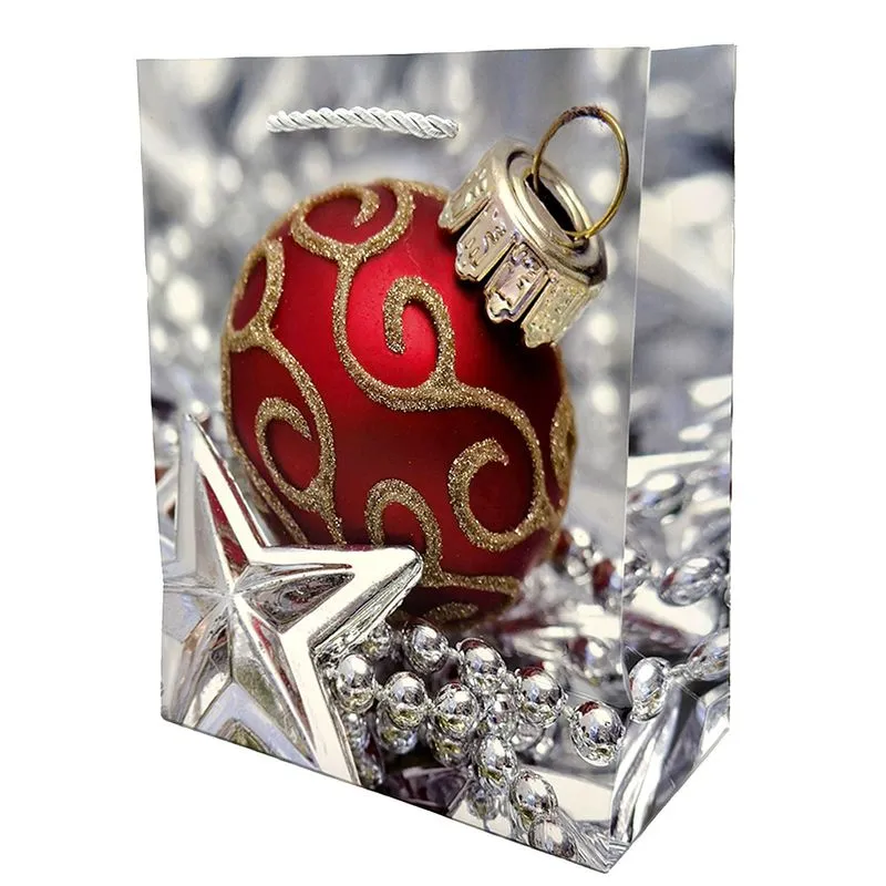 Sacola de Natal em Papel Cazza 32cm