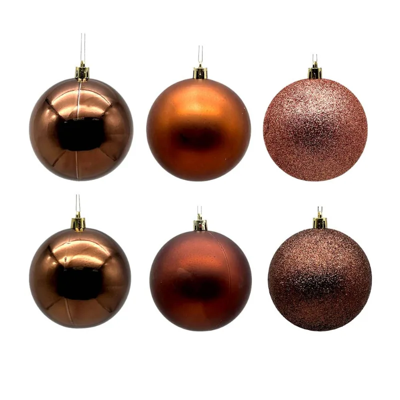 Tubo Bola Natal 8cm c 6 CV244570 Cazza Mr UNICA
