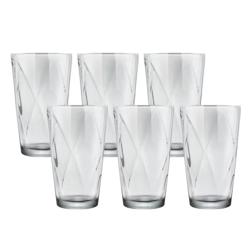 Conjunto de Copos com 6 Peças em Vidro Remy 275ml Remy CV244726 Cazza