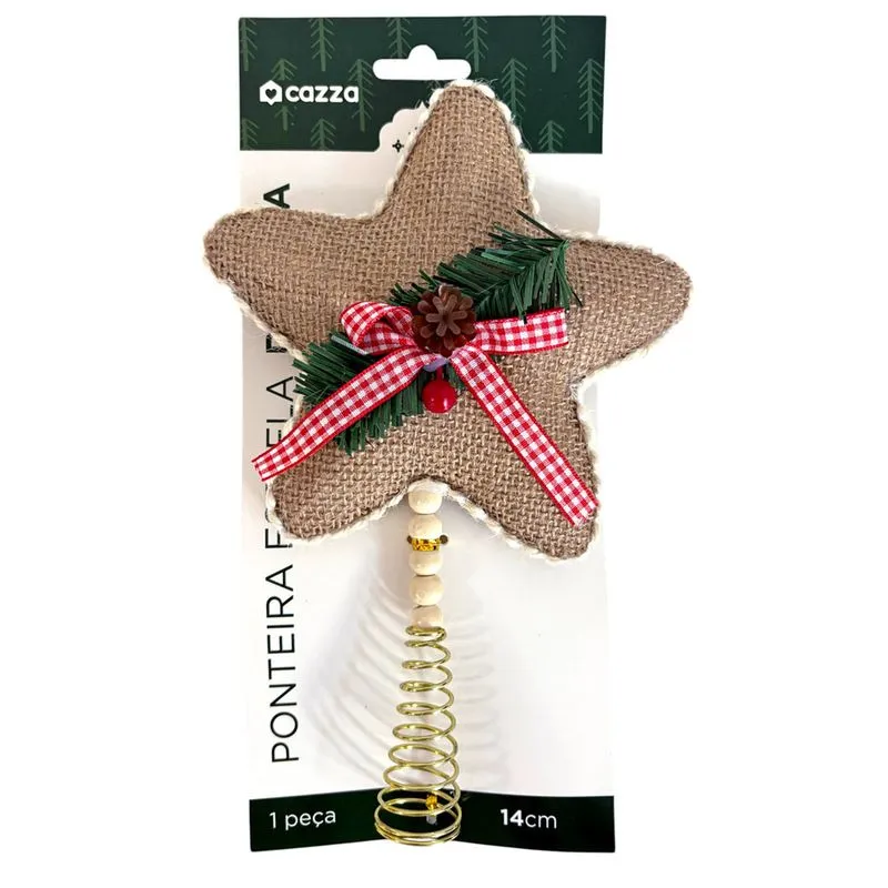 Ponteira Estrela Rustica 14cm Cazza CV255387