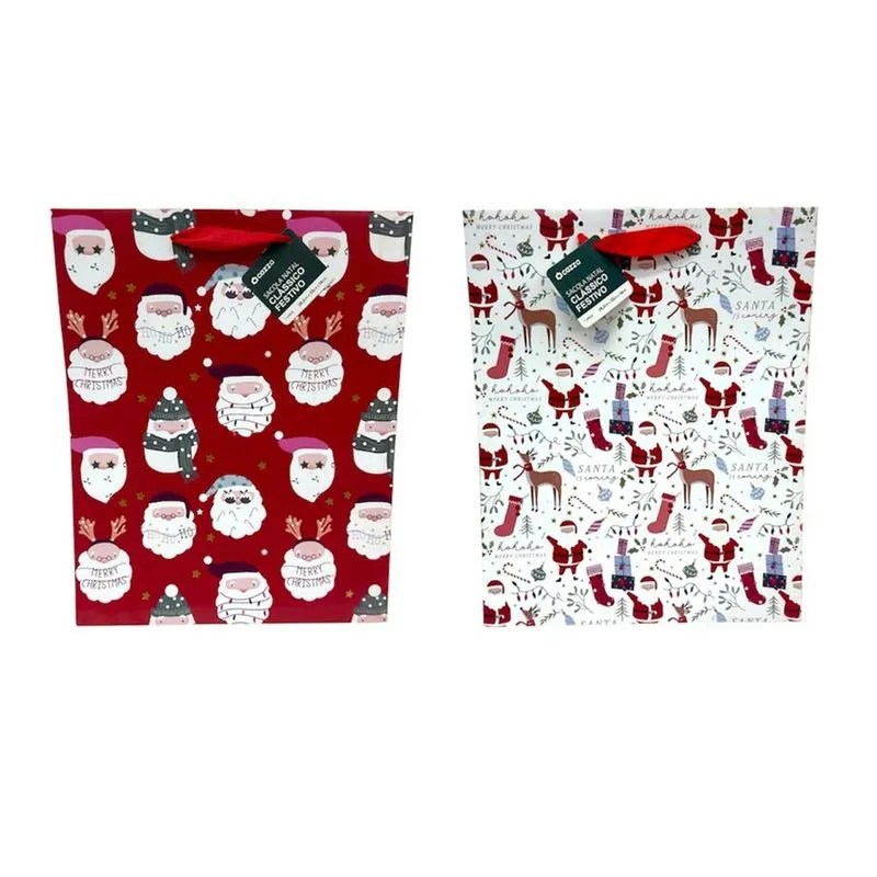 Sacola Natalina 32cm Sort Cazza Cv265656