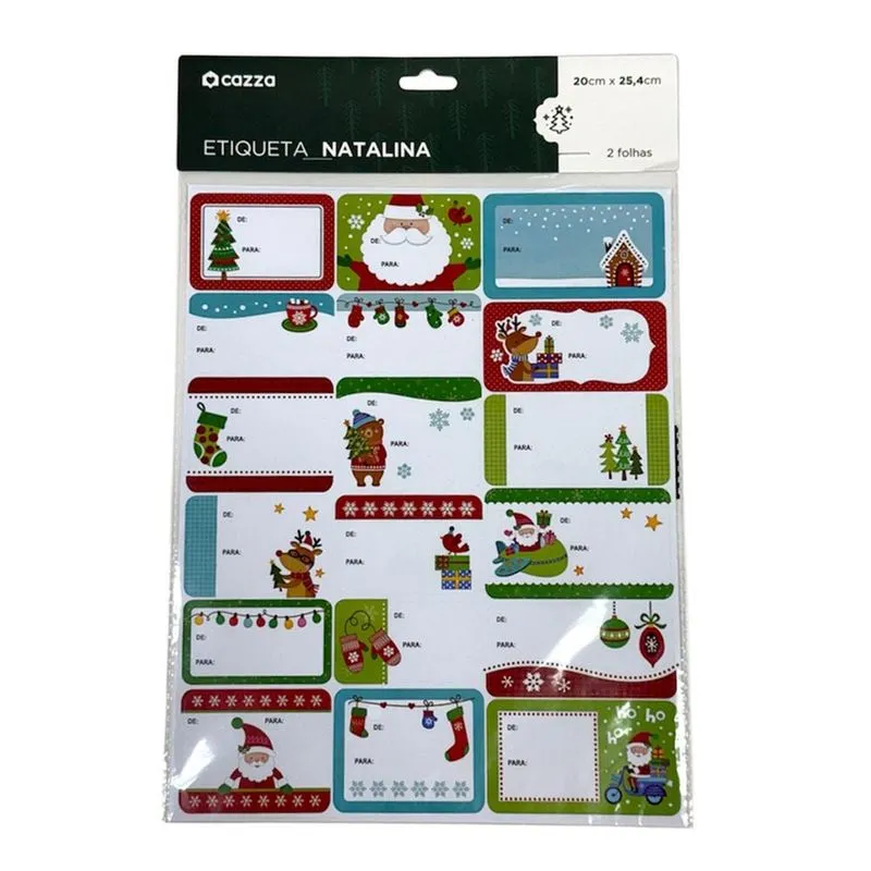 Etiqueta Natalina Sort Cazza Cv265658