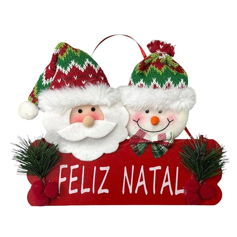 Placa Feliz Natal 20x16cm Cazza Cv265807