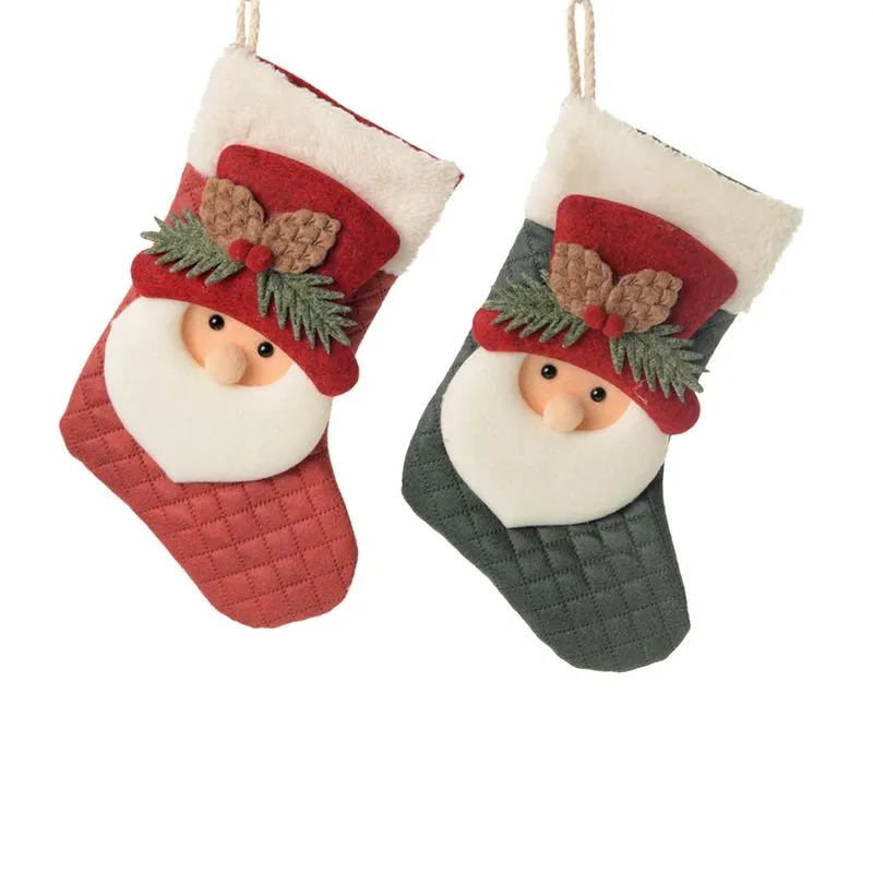 Dec Meia Natalina 23cm St Cazza Cv265828