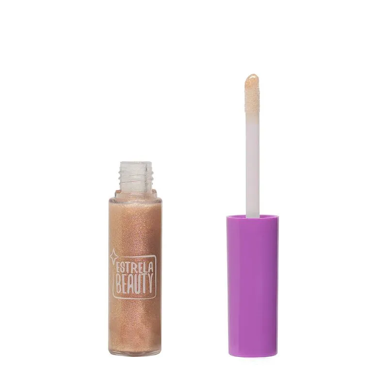 Gloss Labial Salpicado De Ouro - Estrela Beauty