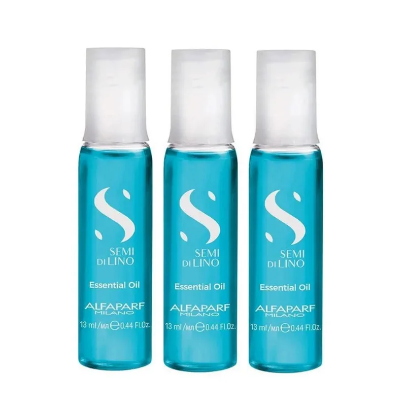 Kit 3 Ampolas Alfaparf Semi Di Lino Essential Oil 13Ml