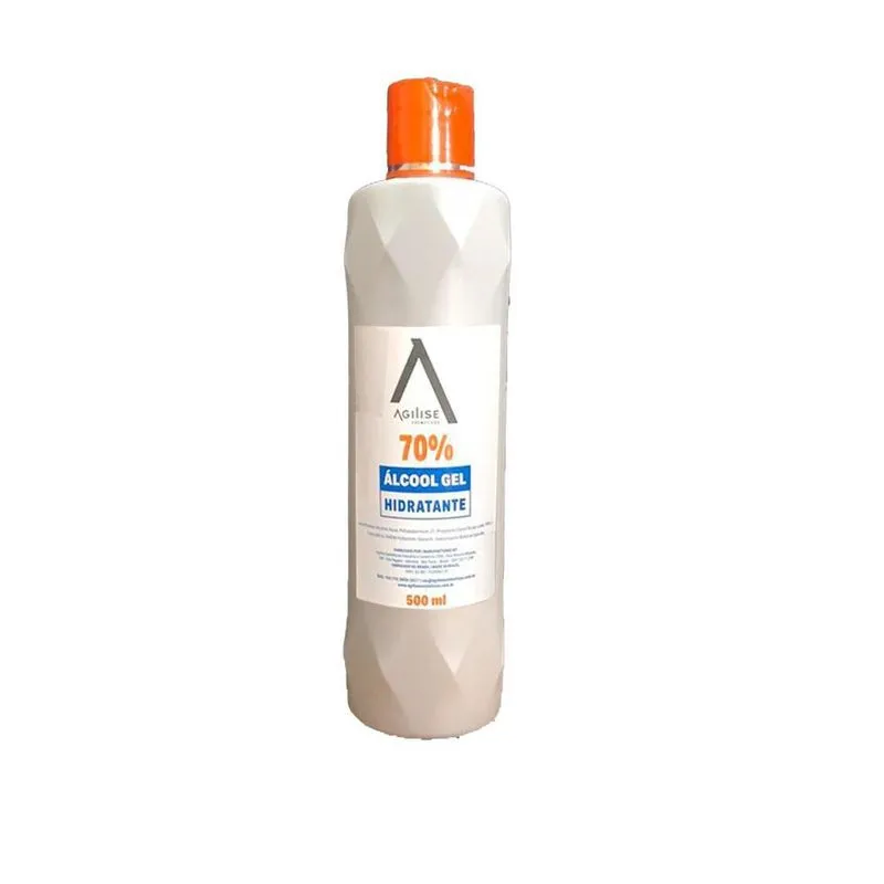 Álcool Bactericida Hidratante Em Gel 70% - Agilise 500ml