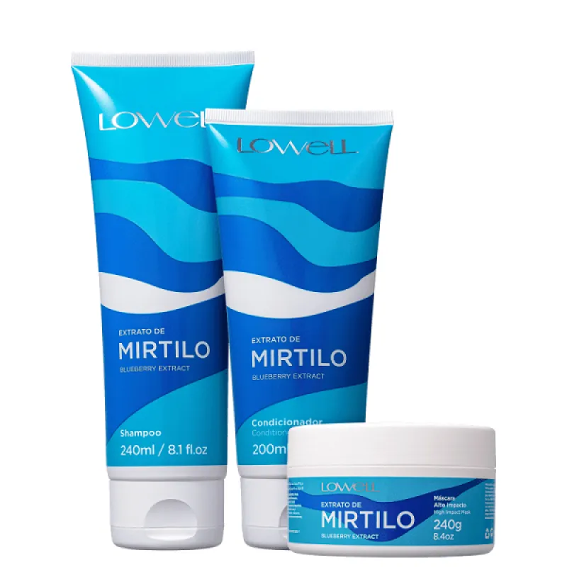 Lowell Extrato de Mirtilo Duo Home Care e Mascara 240g