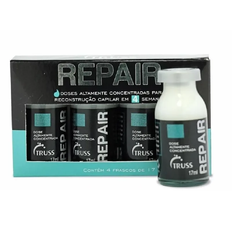 Kit Ampola Repair Truss Dose Concentrada 17ml 4 Unid