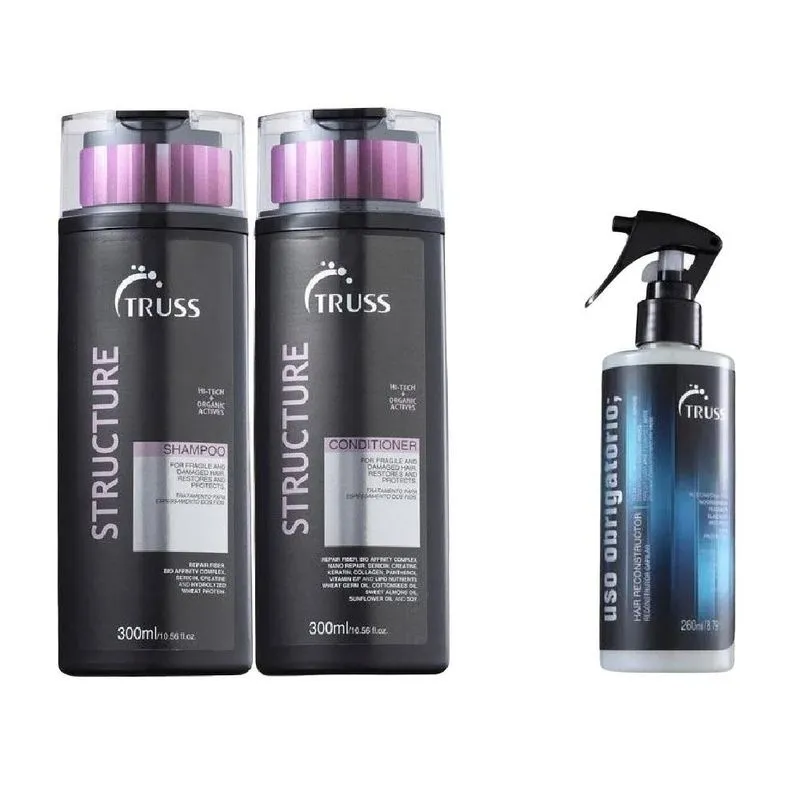 Truss Structure Shampoo E Condicionador E Uso Obrigatório