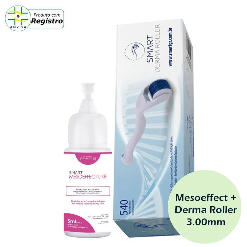 Kit Smart Gr + Derma Roller 3,00mm - Mesobotox Facial